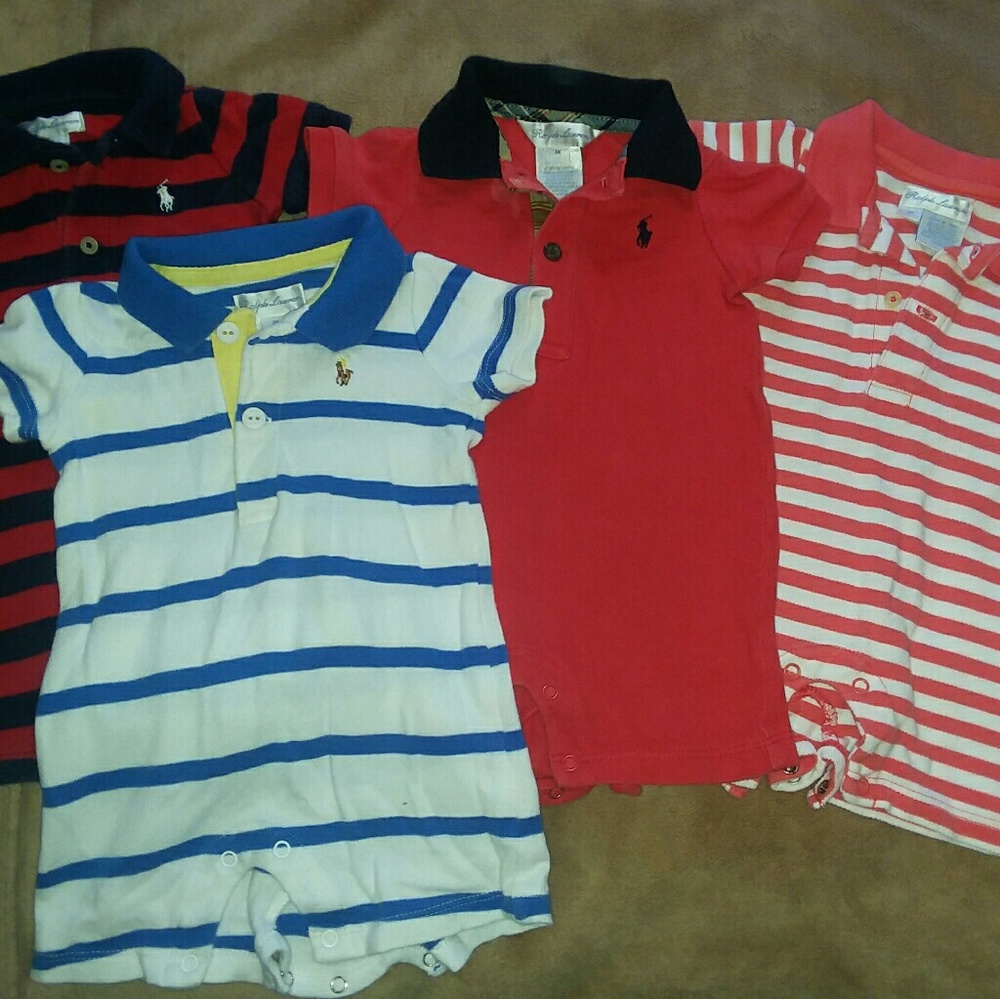 Ralph Lauren set of 4 shortalls